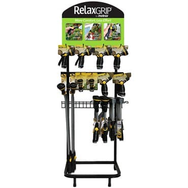 Melnor 78pc One Sided RelaxGrip Display w/ Rack — photo 1 of 2
