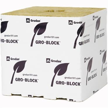 Grodan Gro-Block Improved Hugo (6x6x6) w/Hole - Carton (64/ Carton) — photo 1 of 2