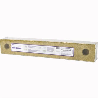 Grodan Gro-Block Improved GR10 - Large 4" (4x4x4) w/Hole - Shrinkwrap/Strip - Carton (144/ Carton) — photo 1 of 2
