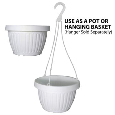 Grower Select 10.50 Combo Pot With Dish White 50/CS 40CS/PL — photo 1 of 2