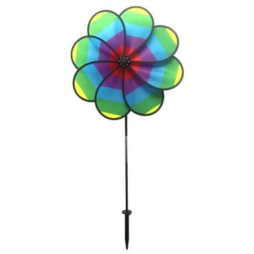 Gardener Select 18.89x39 Flower Pinwheel Blue Rainbow — photo 1 of 2
