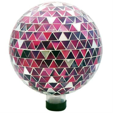 Gardener Select 10" Purple Triangular Collage Garden Globe — photo 1 of 2
