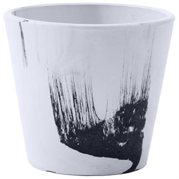 Gardener Select 5.5" Mixed Stone White and Black Planter — photo 1 of 2