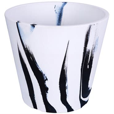 Gardener Select 7.9" Mixed Stone White and Black Planter — photo 1 of 2