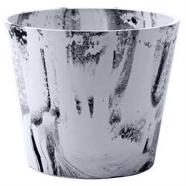 Gardener Select 12" Mixed Stone White and Black Planter — photo 1 of 2