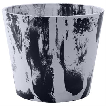 Gardener Select 19" Mixed Stone White and Black Planter — photo 1 of 2