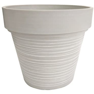 Gardener Select 12" Carved Finish Look White Planter — photo 1 of 2