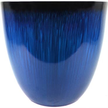 Gardener Select 12" Egg Planter Blue Flower Planter 6/CS — photo 1 of 2