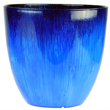 Gardener Select 15" Egg Planter Blue Flower Planter 4/CS — photo 1 of 2