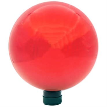 Gardener Select 10" Metallic Red Glass Garden Globe — photo 1 of 2