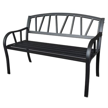Gardener Select 4' Contemporary Bench Black Iron — photo 1 of 2
