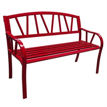 Gardener Select 4' Contemporary Bench Red Iron — photo 1 of 2