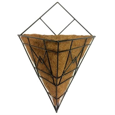 Gardener Select 12" Black Plaid Triangle Wall Basket 12"wx8"dx17"h 6/CS — photo 1 of 2