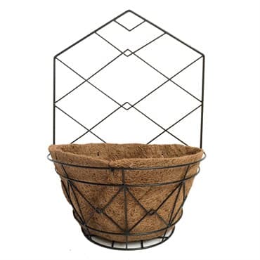 Gardener Select 14" Black Plaid Wall Planter 14"wx20"h 6/CS — photo 1 of 2