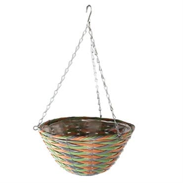 Gardener Select 12" Plastic Round Hanging Basket Grey/Orange/Green 24/CS — photo 1 of 2