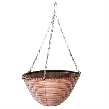Gardener Select 12" Plastic Round Hanging Basket Rust 24/CS — photo 1 of 2