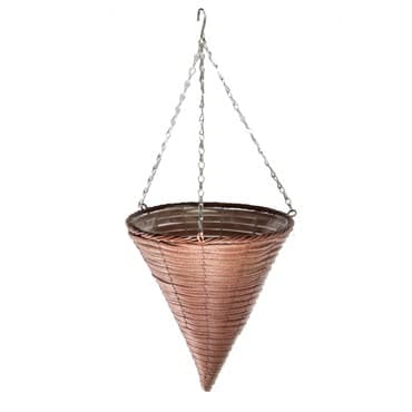 Gardener Select 12" Plastic Cone Hanging Basket Rust 20/CS — photo 1 of 2