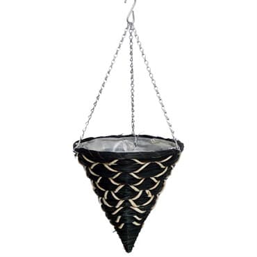 Gardener Select 14" Cone Hanging Basket Black 20/CS — photo 1 of 2