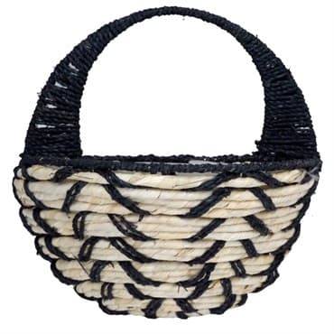 Gardener Select 14" Wall Basket White With Black Handle 20/CS — photo 1 of 2