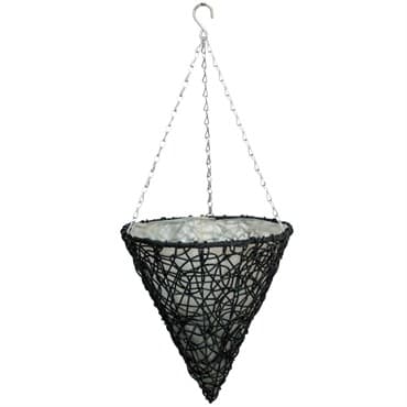 Gardener Select 14" Cone Hanging Basket Dark Blue Wicker 20/CS — photo 1 of 2
