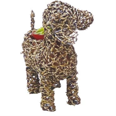 Gardener Select 13" Medium Dog Rattan Rope Topiary 12/CS — photo 1 of 2