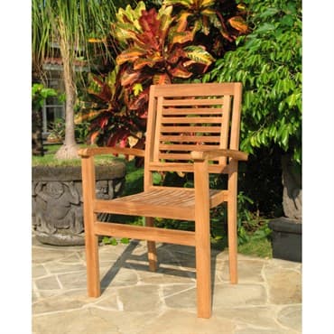 Gardener Select Teak Stacking Chairs — photo 1 of 2
