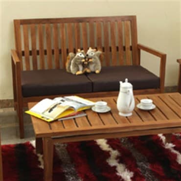 Gardener Select Teak Bella Deep Sofa w/ Cushion — photo 1 of 2
