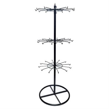 Gardener Select Spinner Display Black Metal 23"x61" 36 Hooks — photo 1 of 2
