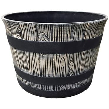 Gardener Select 12" Nat Whiskey Brl Round Planter 12/CS — photo 1 of 2