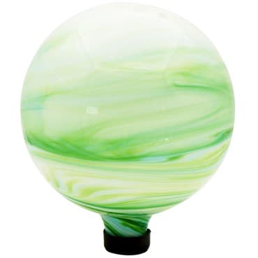 Gardener Select 10" Green Swirl Glass Gazing Globe — photo 1 of 2