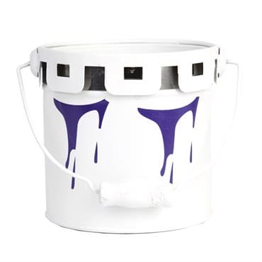 Gardener Select 4" Zinc Paint Pattern Planter Purple 3.9"x3.9"x3.7" — photo 1 of 2