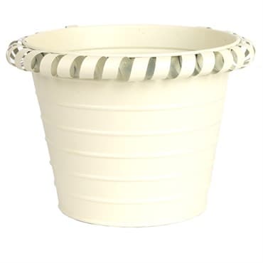 Gardener Select 7" Zinc Round Planter Cream 7"x7"x6" — photo 1 of 2