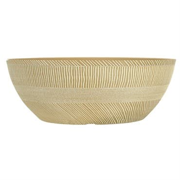 Grower Select 17.00 Sandthatch Bowl Powdered Ginger 2.2gal 20/CS - 17in OD x 6in H x 10.6in BD — photo 1 of 2