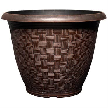Grower Select 11.00 Weave Round Planter Chestnut 25/CS — photo 1 of 2