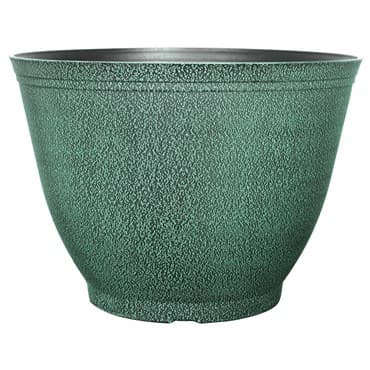 Grower Select 16.00 Sugared Sand Rimless Planter Brushed Teal 6.5gal 27/CS - 16.1in OD x 11.4in H x 9.1in BD — photo 1 of 2