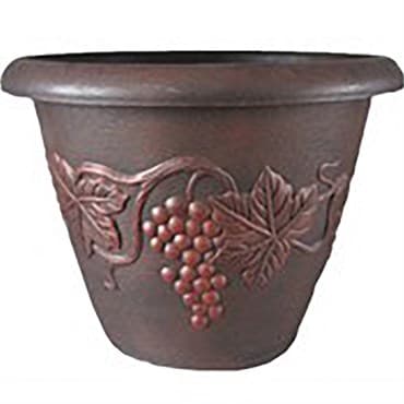 Grower Select 18.00 Grapevine Pot Black With Red Wash Each 410/PL, 18.11in OD x 18.11in H x 13.78in Base, 10.3Gal — photo 1 of 2