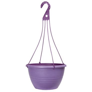 Grower Select 13.00 Everest Hanging Basket, With 18in Hanger, Blush Raisin, 64 per Case, 12.99in OD x 7.48in H, 2.8 Gallon — photo 1 of 2