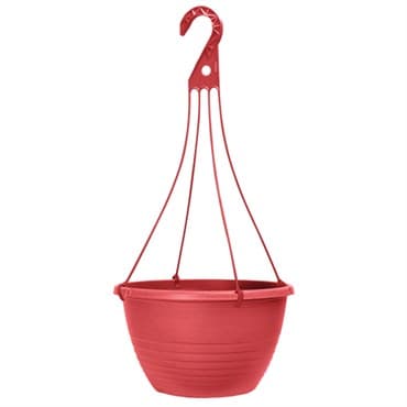 Grower Select 13.00 Everest Hanging Basket, With 18in Hanger, Blush Red, 64 per Case, 12.99n OD x 7.48in H, 2.8 Gallon — photo 1 of 2