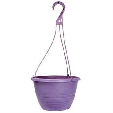 Grower Select 10.00 Everest Hanging Basket, With 18in Hanger, Blush Raisin, 70 per Case, 10.08in OD x 6.99in H, 1.5 Gallon — photo 1 of 2