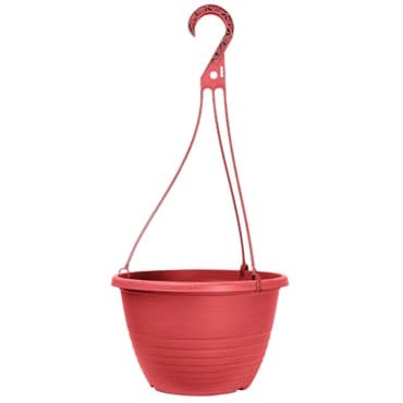 Grower Select 10.00 Everest Hanging Basket, With 18in Hanger, Blush Red, 70 per Case, 10.08in OD x 6.99in H, 1.5 Gallon — photo 1 of 2