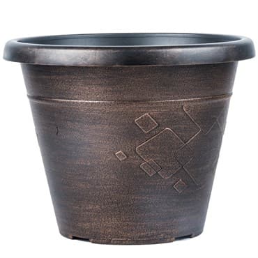 Grower Select 12.00 Beth Pot Copper Wash 11.5 Liter 3.04gal 24/CS - 13.11in OD x 10.24in H — photo 1 of 2