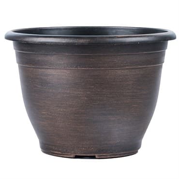 Grower Select 10.00 Tara Pot Copper Wash 6.5 Liter 1.72gal 48/CS - 10.83in OD x 7.68in H LF1102 — photo 1 of 2