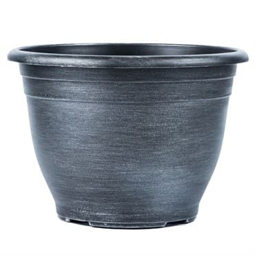 Grower Select 10.00 Tara Pot Silver Wash 6.5 Liter 1.72gal 48/CS - 10.83in OD x 7.68in H LF1102 — photo 1 of 2