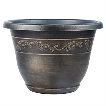 Grower Select 14.00 Kacey Planter Gold Wash 18 Liter 4.76gal 24/CS - 15.98in OD x 11.22in H — photo 1 of 2