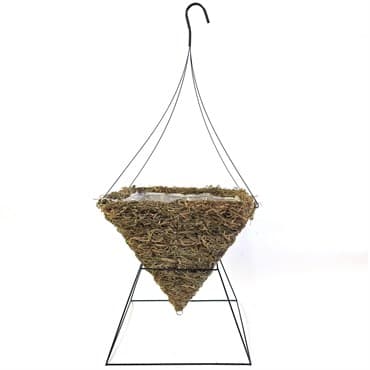 Grower Select 14.00 Square Cone Grass Hanging Basket w/ Wire Hanger 20/CS — photo 1 of 2
