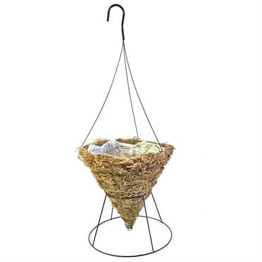 Grower Select 12.00 Round Cone Grass Hanging Basket w/ Wire Hanger 20/CS — photo 1 of 2