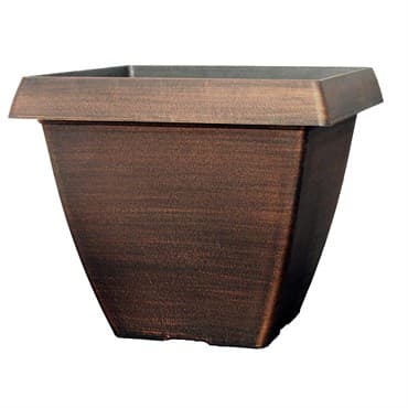 Grower Select 14.50 Square Cove Planter Warm Copper 20/CS — photo 1 of 2
