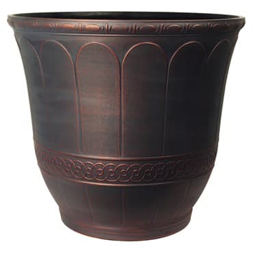 Grower Select 13.00 Scalloped Flare Planter Vintage Copper 4.1gal 25/CS - 13in OD x 11.5in H — photo 1 of 2