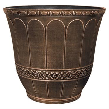 Grower Select 13.00 Scalloped Flare Planter Warm Copper 4.1gal 25/CS - 13in OD x 11.5in H — photo 1 of 2