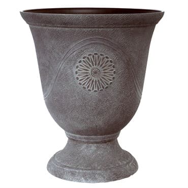 Grower Select 14.00 Anaheim Urn Antique Slate 7/CS, 13.8in OD x 15.5in H x 9.4in BD, 15.6 Liters, 4.1 Gallons — photo 1 of 2